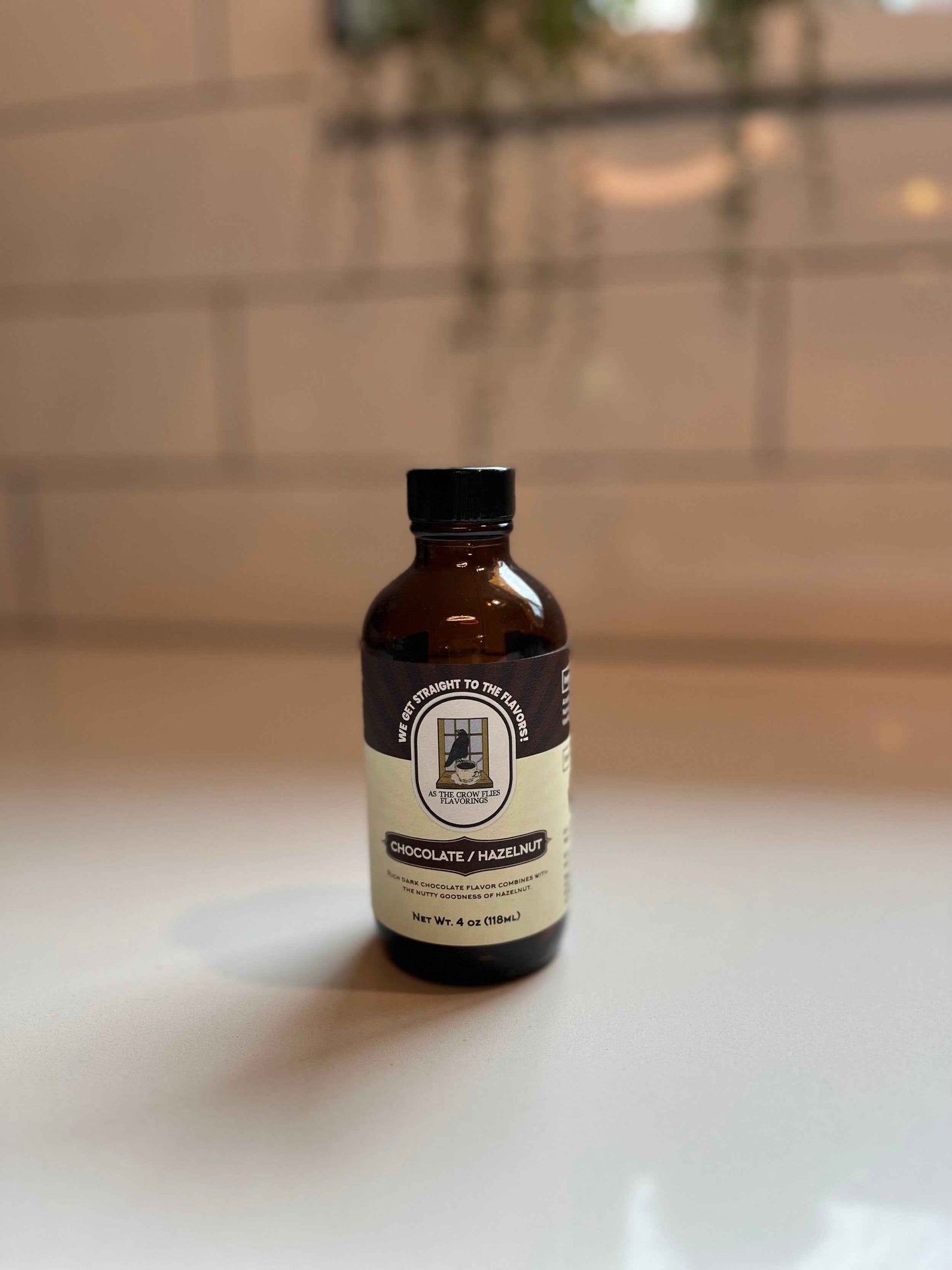 As The Crow Flies Chocolate Hazelnut natural coffee flavoring — small-batch, veteran-owned