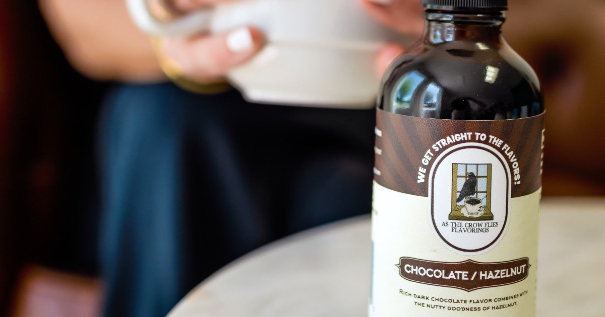 Chocolate Hazelnut coffee flavoring bottle, social preview image