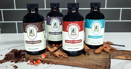 Starter Bundle four coffee flavoring bottles, social preview image